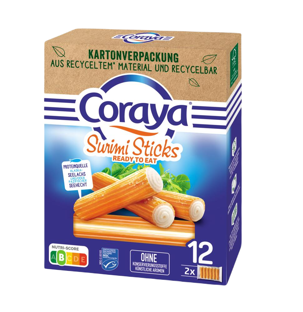 Die symbolträchtigen Surimi-Sticks von Coraya! (200g) 